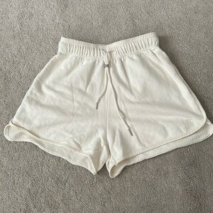 The Frankie Shop “Rania” gym short in cream